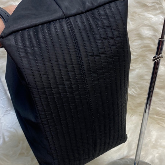 Dooney & Bourke Erica nylon Black and Brown hobo Shoulder Bag easy clean suede - Picture 10 of 15